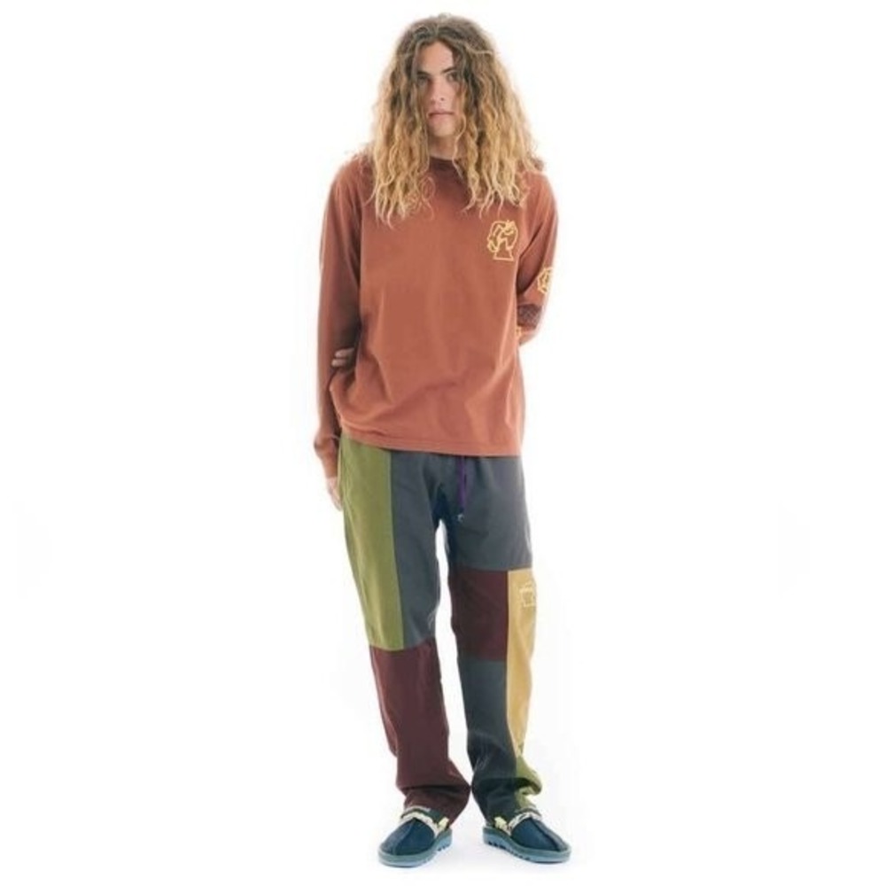 BrainDead x Gramicci Patchwork ColorBlock Hiking Pants in Multi Men Large NWOT